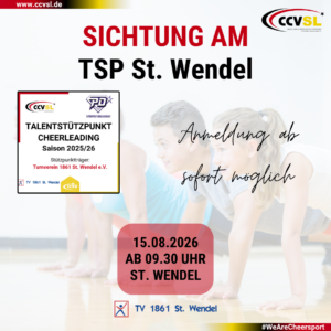 Anmeldung zur Sichtung am TSP St. Wendel Anmeldung zur Sichtung am TSP St. Wendel